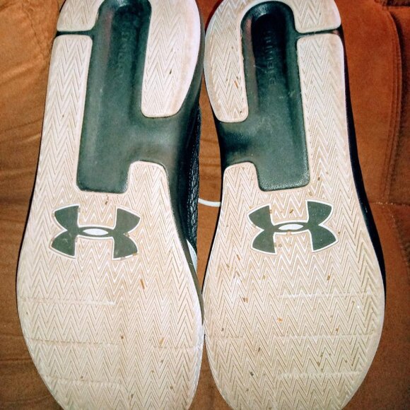 Under Armour Men's Black and White Trainers 12.5 - Picture 4 of 5